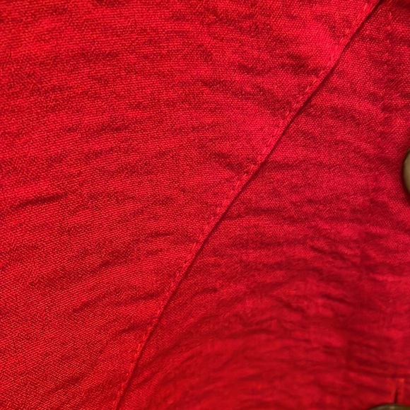 John Mark button down red top. - Picture 4 of 5